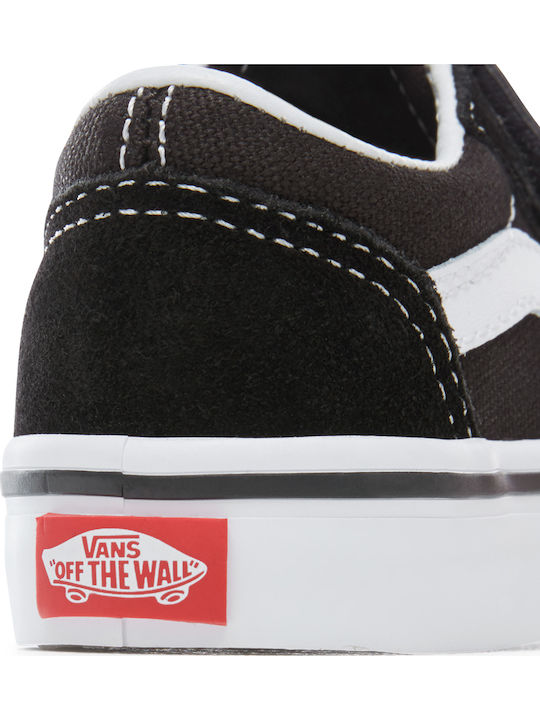 Old Skool V Kids Sneakers with Hoop & Loop Closure Black