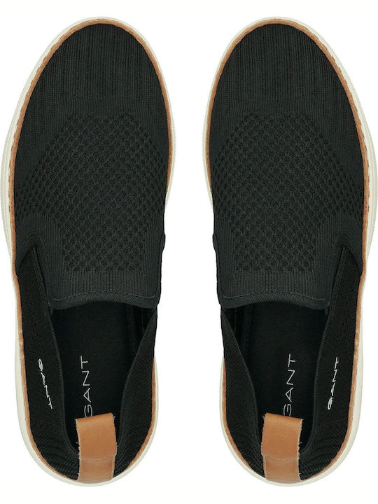 San Prep Men's Canvas Slip-Ons Black