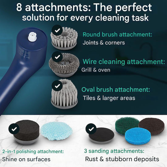 Rechargeable Surface Cleaning Brush Clatronic Navy Blue