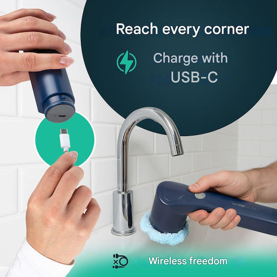 Rechargeable Surface Cleaning Brush Clatronic Navy Blue