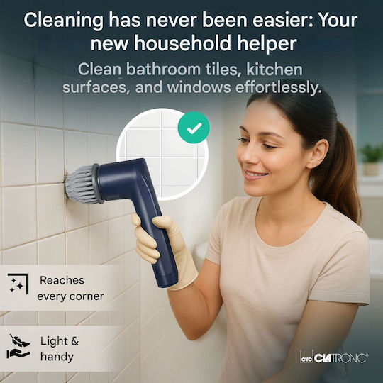 Rechargeable Surface Cleaning Brush Clatronic Navy Blue