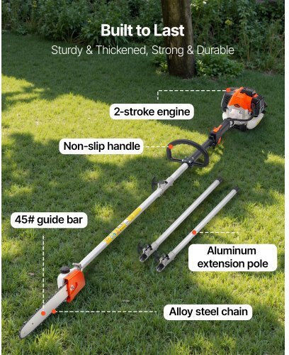 Vevor Vevor Garden Multi Tools Gasoline 2 in 1 Chainsaw Extension