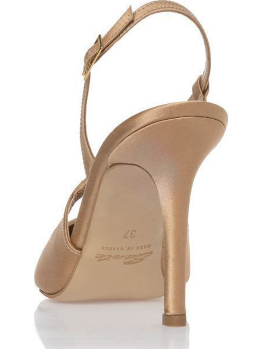 Beige Heels with Strap