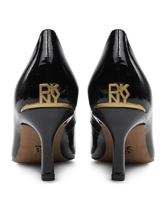 Patent Leather Pointed Toe Black Heels Ivanie