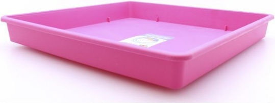 Et Plast Anaïs Plate Pot Plastic Fuchsia 25x25cm