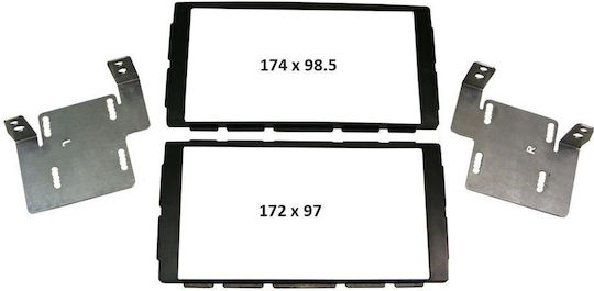 Connects2 Πρόσοψη 2 Din Πρόσοψη R/CD-Οθόνης Nissan 350Z 2003-2005 για Nissan 350Z 2003-2005