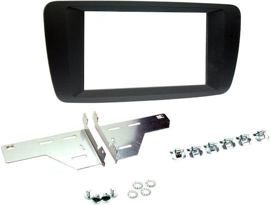 Connects2 Πρόσοψη 2 Din Πρόσοψη R/CD-Οθόνης Seat Ibiza 2008-2014 Piano Black για Seat Ibiza 2008-2014