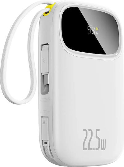Baseus EnerFill FC31 Power Bank 20000mAh 22.5W με Θύρα USB-A και Θύρα USB-C Λευκό