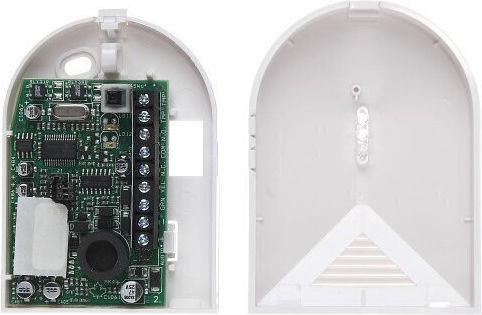 Paradox GlassΤrek v2 Glass Break Sensor with Range 9m Glass Break Detector in White Color