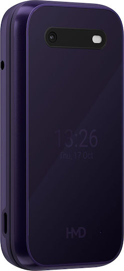 HMD 2660 Flip Dual-SIM Handy mit Großen Tasten (Griechisch) Lila