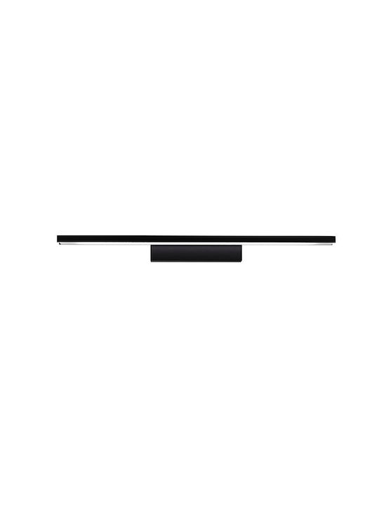 Alphab2b Modern Leuchte Wand mit Integrierter LED und Neutralweißes Licht Schwarz 60x8.5x5cm