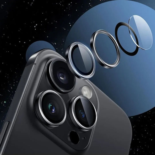 Tech-Protect Camring Fit+ Протектор за камера Закалено стъкло Черен за iPhone 17 Air