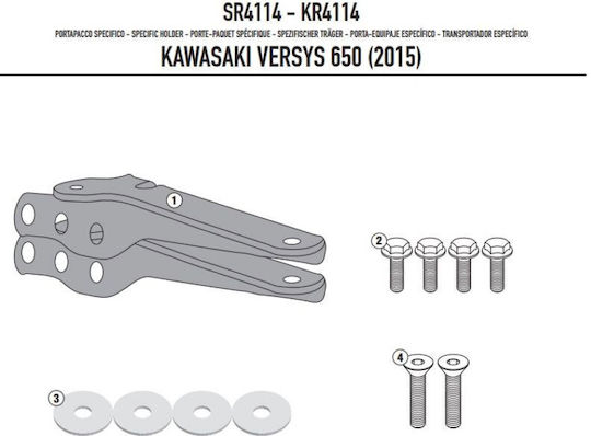 Kappa Moto Σχάρα για Kawasaki Versys 650 '15-'23