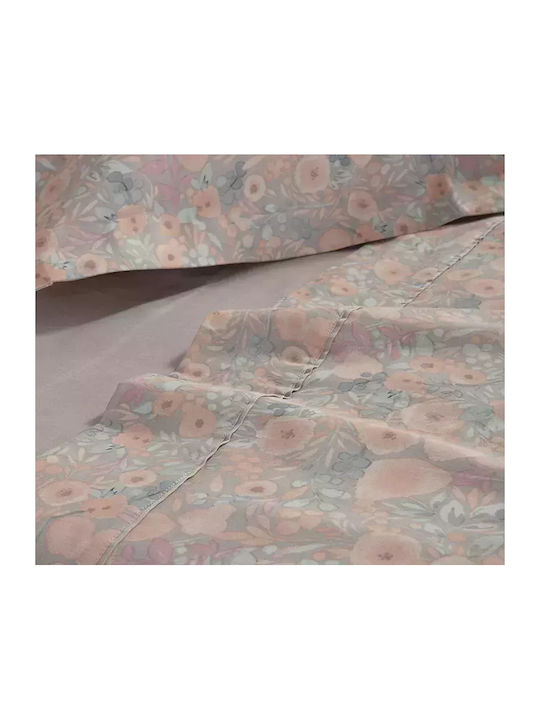 Nef-Nef Homeware Сет Чаршафи 240x270см. Alystran Сив 4бр