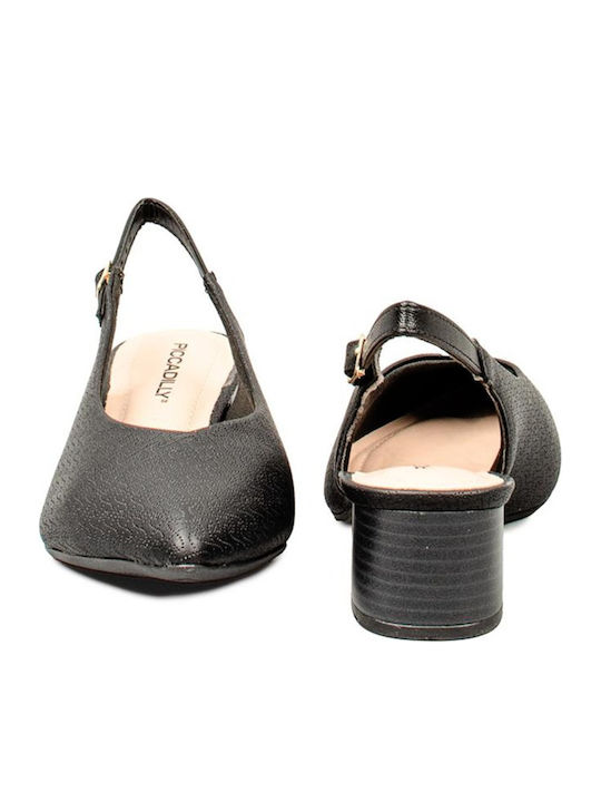 Pumps mit Riemchen Schwarz
