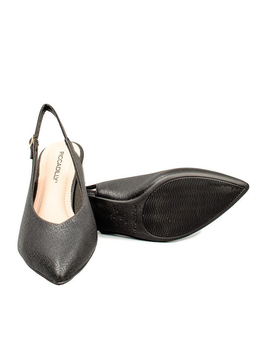 Pumps mit Riemchen Schwarz