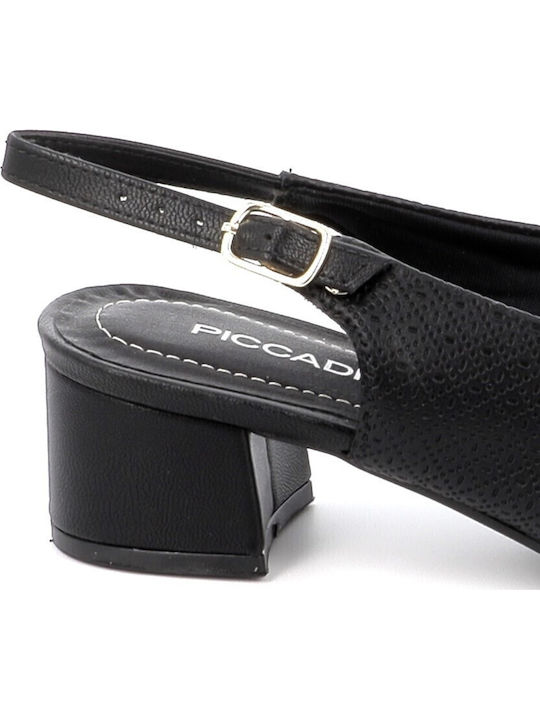 Pumps mit Riemchen Schwarz