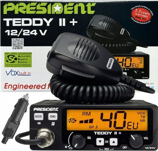President Teddy II+ ASC VOX CB Αυτοκινήτου