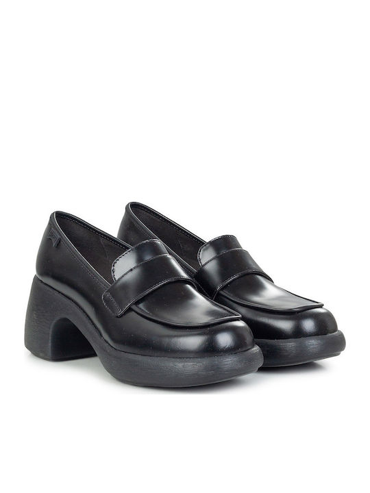 Leather Black Heels Thelma