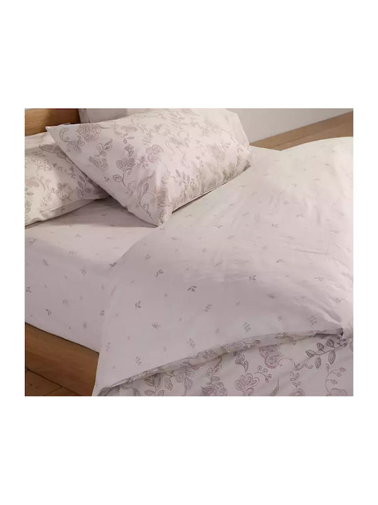Nef-Nef Homeware Bettwäsche-Set Einzel 170x270cm. Carena L.grey 3Stück