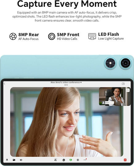 Teclast P50 2025 4G 11" Tablet (8GB/128GB) Μπλε