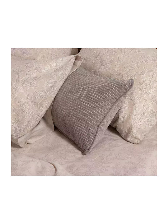 Nef-Nef Homeware Bettwäsche-Set Überdoppel 240x270cm. Lucil Beige 4Stück