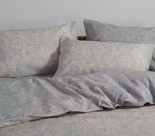 Nef-Nef Homeware Сет Чаршафи с Ластик 160x200+35см. Lucil Синьо 4бр