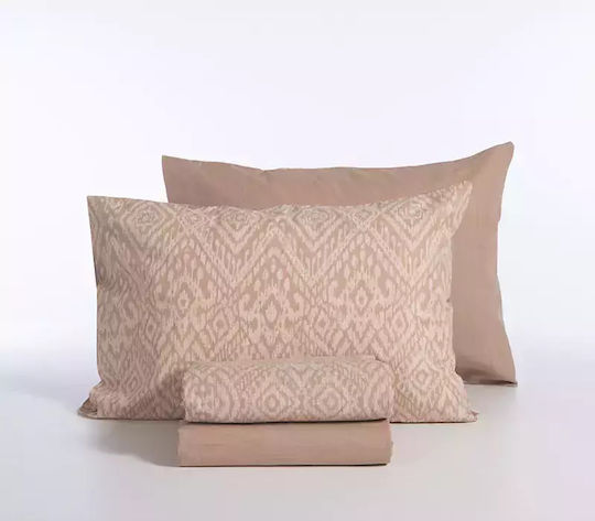 Nef-Nef Homeware Sheet Sets Queen 240x270cm. Orion Beige 4pcs