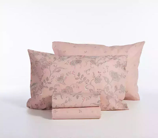 Nef-Nef Homeware Сет Чаршафи 240x270см. Carena Розов 4бр