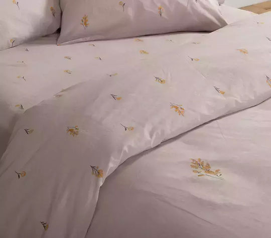Nef-Nef Homeware Сет Чаршафи с Ластик 180x200+35см. Fragesca Сив 4бр