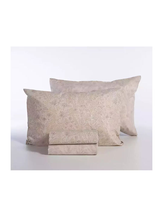 Nef-Nef Homeware Sheet Sets Single 170x270cm. Lucil Beige 3pcs