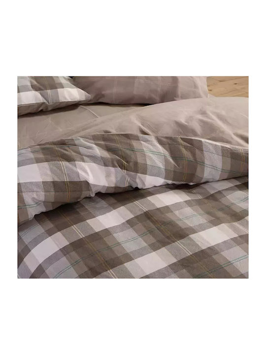 Nef-Nef Homeware Bettwäsche-Set Überdoppel 240x270cm. Racket Golden Brown 4Stück