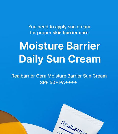 Real Barrier Cera Moisture Barrier Cremă de Față cu Protecție Solară SPF50 50ml