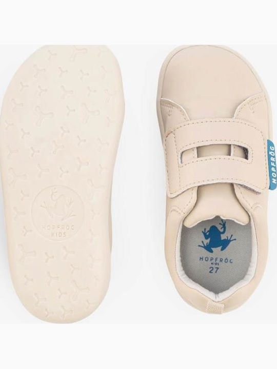 Παιδικά Sneakers Barefoot με Σκρατς Μπεζ