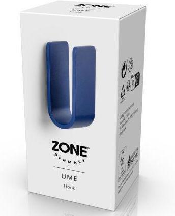 Zone Denmark Άγκιστρο Μπάνιου Μονό με Βίδες 3.5x3.4cm Μπλε Zone Denmark Άγκιστρο Μπάνιου Μονό με Βίδες 3.5x3.4cm Μπλε