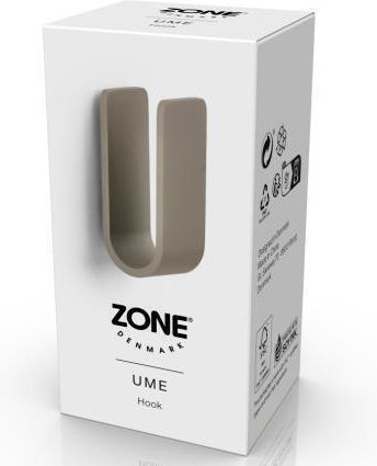 Zone Denmark Haken Badezimmer Einzeln Schrauben ​3.5x3.4cm Braun