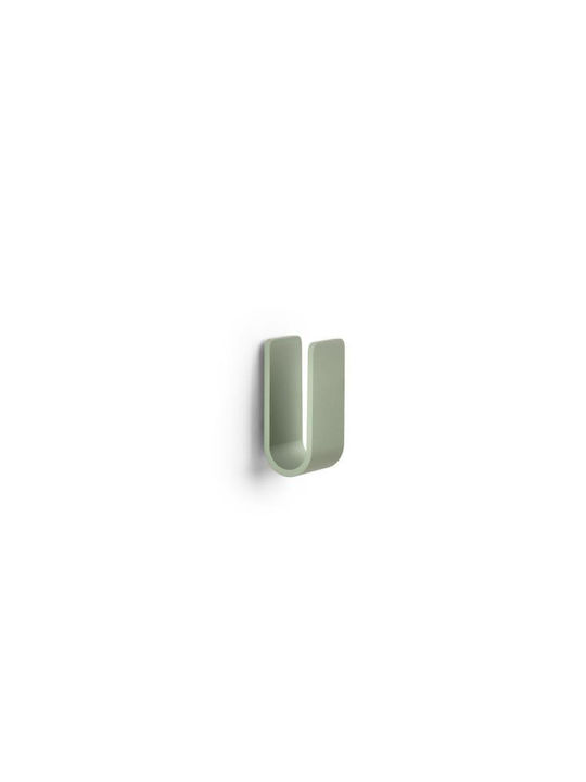 Zone Denmark Άγκιστρο Μπάνιου Μονό με Βίδες ​3.5x3.4cm Ασημί
