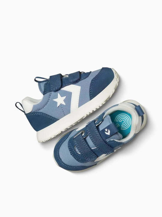 Omega Trainer Παιδικά Sneakers με Σκρατς Μπλε