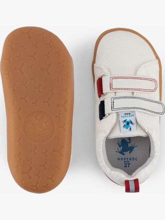 Παιδικά Sneakers Barefoot με Σκρατς Λευκά