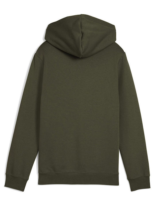 Kids Sweatshirt with Hood and Pockets Khaki Hoodie Fl