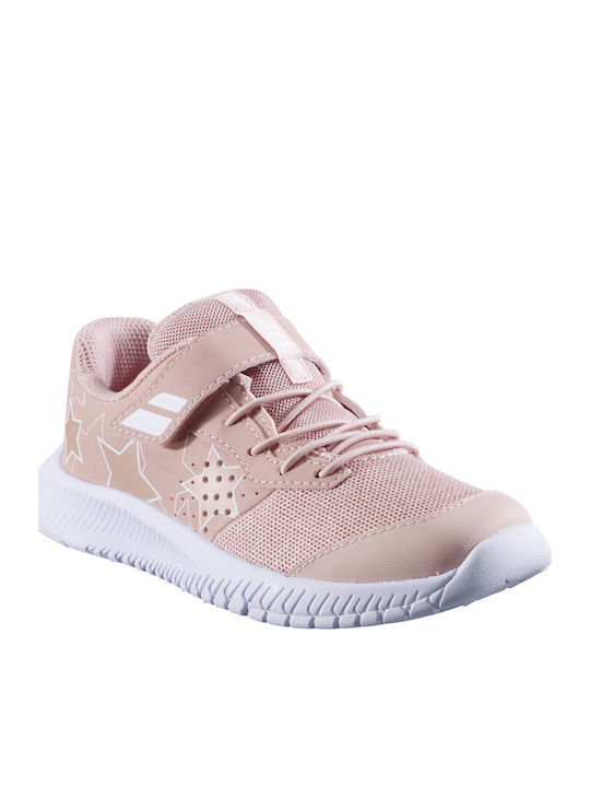 Pulsion Kids Sports Shoes Tennis with Hoop & Loop Closure Beige