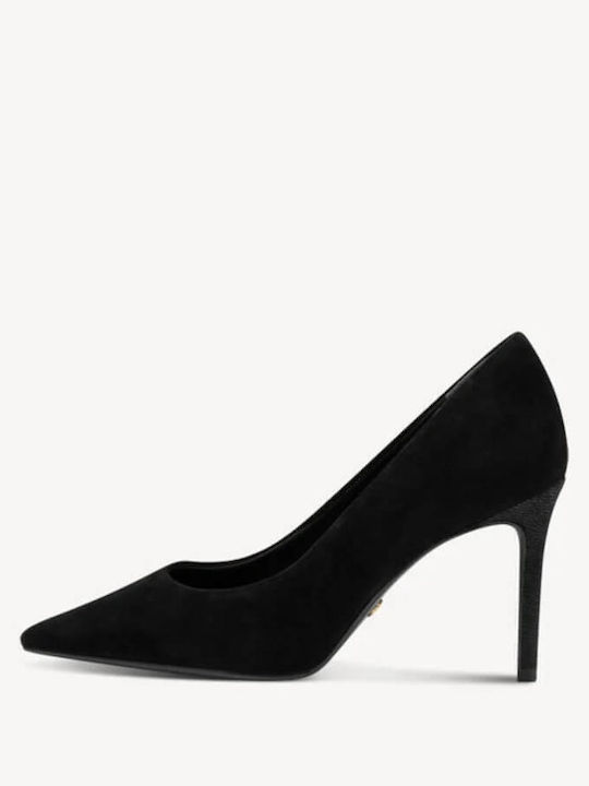 Pantofi Cu Toc Ascuțiți Cu Toc Stiletto Și Baretă Negri