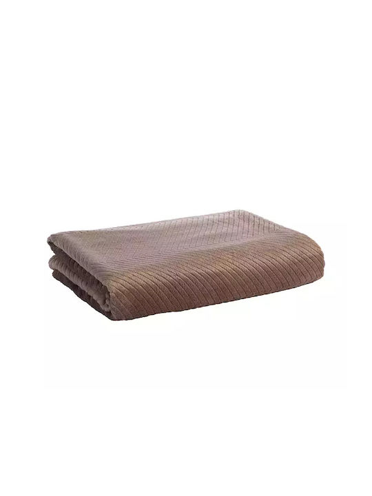 Nef-Nef Homeware Dakari Armchair Throw Jacquard 130x180cm Brown