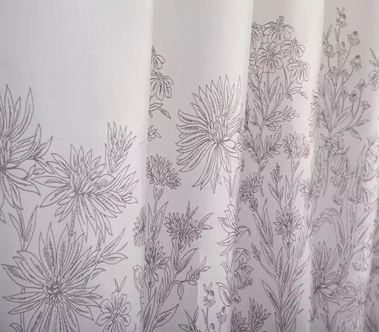 Nef-Nef Homeware Anthem Perdea de Baie Țesătură cu Inele 180x180cm Bej