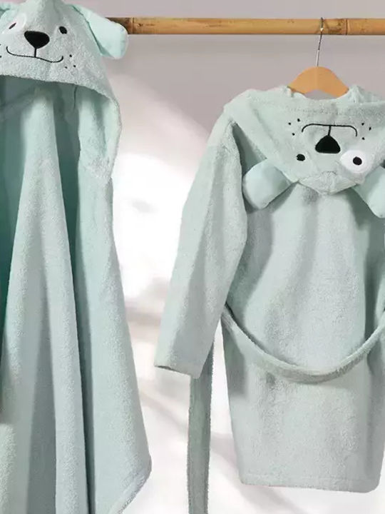 Nef-Nef Homeware Βρεφική Κάπα-Μπουρνούζι με Κουκούλα 70x120εκ.