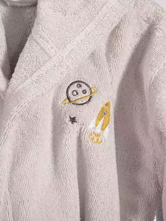 Nef-Nef Homeware Kids Bathrobe My Universe Gray Hooded