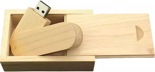 Premium Set Cadou Bambus Calculator Stilou Usb Cod 1804