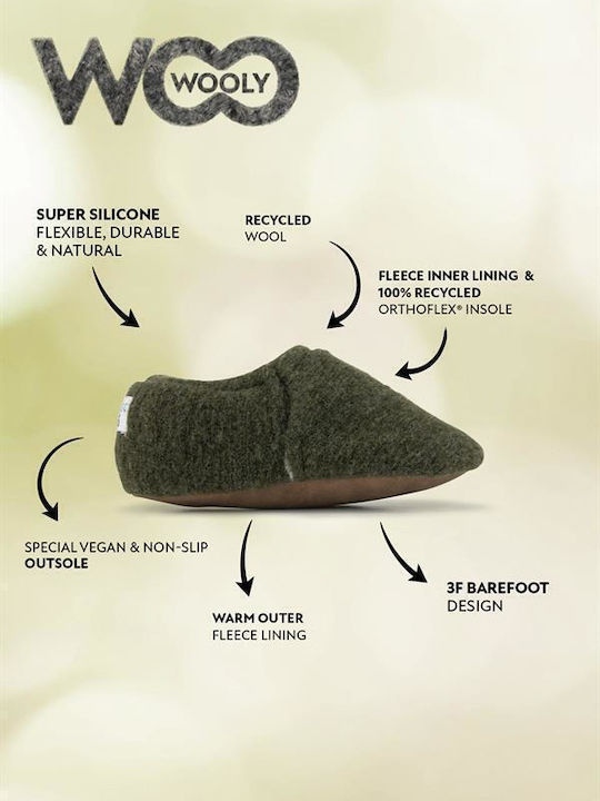 Woo Wooly Παντόφλες Χακί