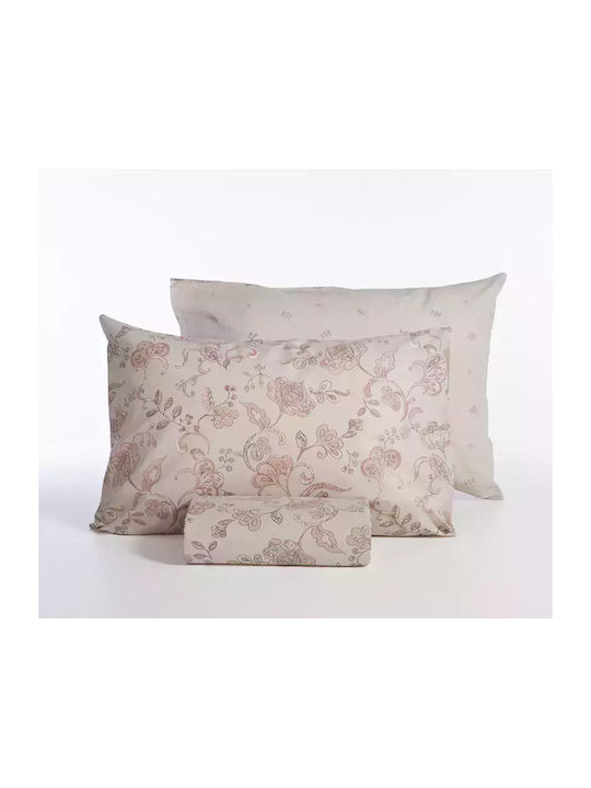 Nef-Nef Homeware Bettbezug-Set Baumwolle Übergröße mit 2 Kissenbezügen 240x230 Carena L.grey