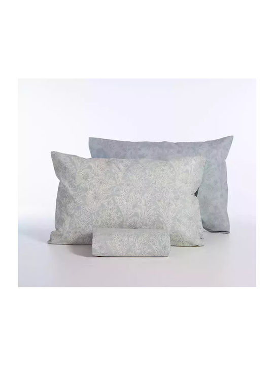 Nef-Nef Homeware Duvet Cover Set Cotton Single with Pillowcase 170x240 Lucil Blue